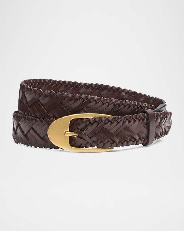 Gemma Woven Leather Belt